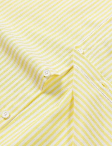 LucMatton Men's Nautical Striped Short Sleeve Button Down Shirts Casual Summer Beach Vacation Regular Fit with Pocket in Saudi Arabia
