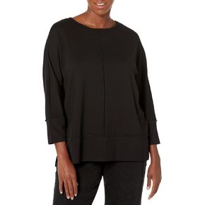 Jones New York Women's Serenity Knit 3q Dolman Sleeve Seam Detail Tunic in Kuwait