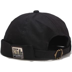 Mongous رجل القطن التصحيح حافة حافة الجمجمة كاب البحرية كاب توالت الكفة الرجعية قبعة صغيرة in Kuwait