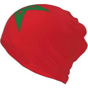 Cute Flag Multifunction Beanie Hat Slouchy Skull Cap Soft Stretch Patriotic Fashion Scarf for Men Women Adults