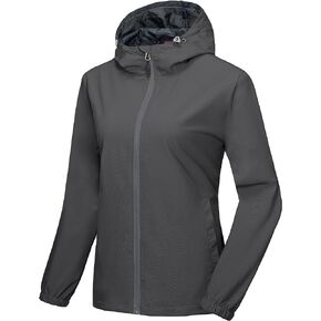 Little Donkey Andy Women's Lightweight Windbreaker Jacket Breathable Windproof Jacket Hiking Running Golf UPF50+