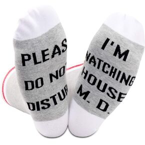 GJTIM 2 PAIRS Novelty TV Show Inspired Gift Funny Causal Cotton Crew Socks