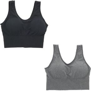 طقم حمالة صدر مريحة للنساء مقاس كبير بدون خياطة طويلة (قطعتان) in Kuwait