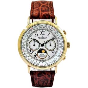 Peugeot Vintage Multi-Function Watch, Perpetual Calendar with Moon Phase