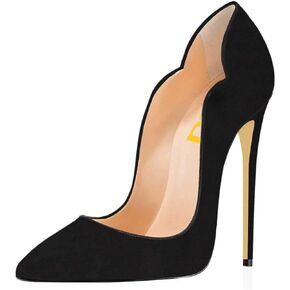 FSJ Women Classic Pointed Toe High Heels Sexy Stiletto Pumps Office Lady Casual Dress Party Prom Shoes Size 4-15 US