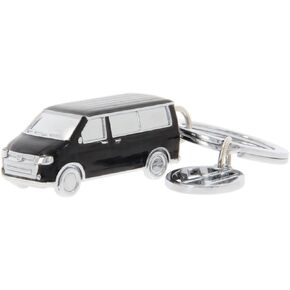 BRISA VW T5/T6 Bus Campervan - 3D Keyring Pendant with VW Charm - Gift Idea for Volkswagen Fans (Chrome Plated, Enameled)