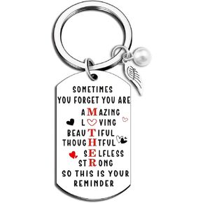 Best Unique Gifts For Women Moms Who Have Everything Keychain Gifts for Mom Birthday Present From Daughter Son Inspirational Key chain Stocking Stuffers Christmas Anniversary Valentines Gift
