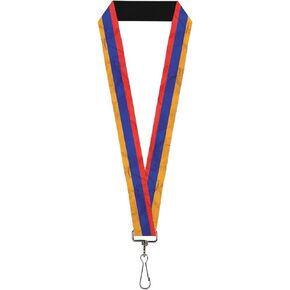 Buckle-Down Lanyard-1.0"-Armenia Flag Distressed