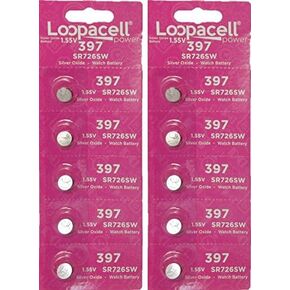397 Button Cell watch battery, 10 Batteries