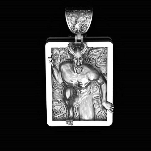 قلادة جمجمة للرجال، قلادة جمجمة شيطان قوطي نورديك فايكنغ جمجمة رأس قلادة للرجال هيكل جمجمة فاسق قرون سحر قلادة مجوهرات هدية إكسسوارات عيد الأب in Kuwait