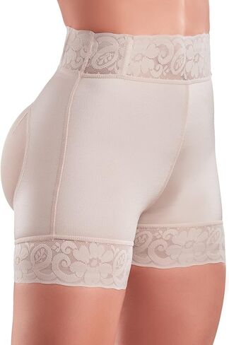 FAJAMIA 001 Fajas Colombianas Moldeadoras Colombian Mid-Compression Butt Lifter Shorts with Silicone Lace for Tummy Control in Kuwait