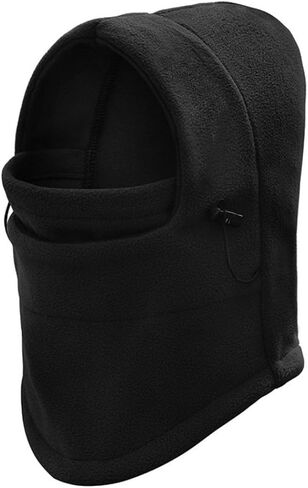 Flyusa 6 in 1 سميكة من الصوف الحراري Balaclava قلنسوة للرياح التزلج على الجليد والرياضة الخارجية قناع الوجه in Kuwait
