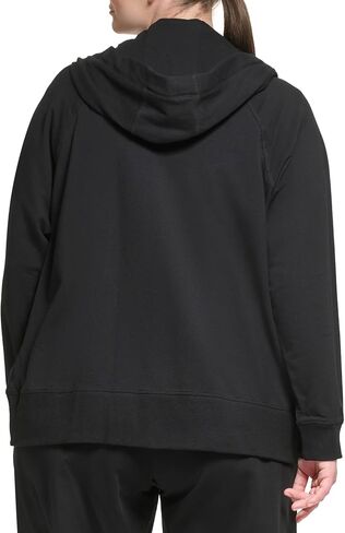 DKNY Women's Plus Size Cozy Comfy Terry Zip Hoodie Pullover Sweater in Saudi Arabia