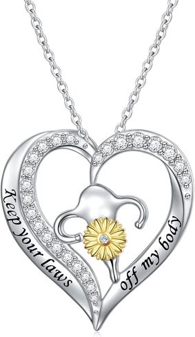 قلادة Uterus من الفضة الإسترلينية S925 تبقي قوانيرك خارج جسدي برو تشويس حقوق إجهاض قلادة نسائية هدية مجوهرات Uterus in Kuwait