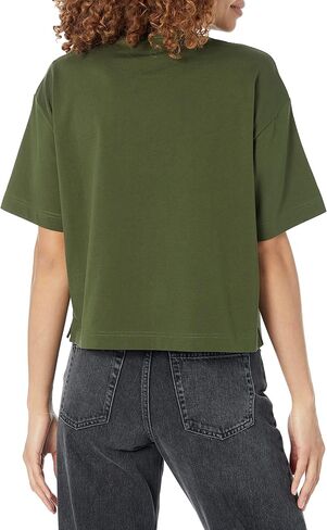 Amazon Essentials Women's Organic Cotton Drop Shoulder Relaxed Boxy Short-Sleeve T-Shirt (Available in Plus Size) in Saudi Arabia