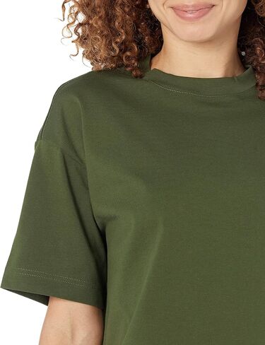 Amazon Essentials Women's Organic Cotton Drop Shoulder Relaxed Boxy Short-Sleeve T-Shirt (Available in Plus Size) in Saudi Arabia