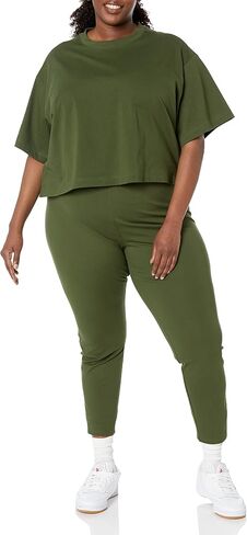 Amazon Essentials Women's Organic Cotton Drop Shoulder Relaxed Boxy Short-Sleeve T-Shirt (Available in Plus Size) in Saudi Arabia