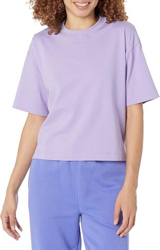 Amazon Essentials Women's Organic Cotton Drop Shoulder Relaxed Boxy Short-Sleeve T-Shirt (Available in Plus Size) in Saudi Arabia