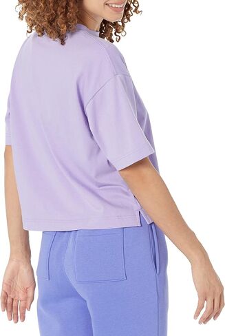 Amazon Essentials Women's Organic Cotton Drop Shoulder Relaxed Boxy Short-Sleeve T-Shirt (Available in Plus Size) in Saudi Arabia