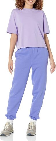 Amazon Essentials Women's Organic Cotton Drop Shoulder Relaxed Boxy Short-Sleeve T-Shirt (Available in Plus Size) in Saudi Arabia