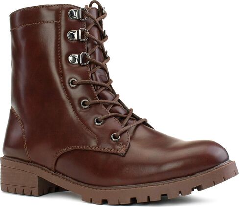 حذاء RF ROOM OF FASHION نسائي برباط وكعب منخفض من الكاحل إلى منتصف الساق القتالية in Kuwait