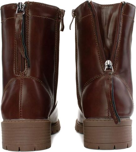 حذاء RF ROOM OF FASHION نسائي برباط وكعب منخفض من الكاحل إلى منتصف الساق القتالية in Kuwait