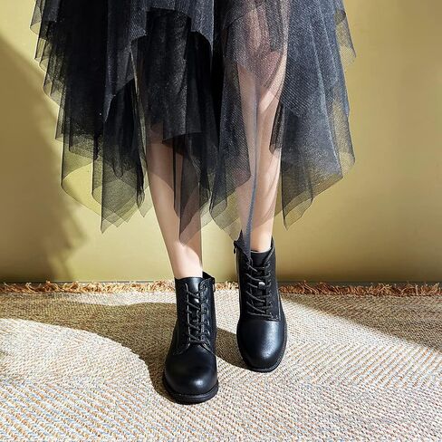 Mei MACLEOD إمرأة دانتيل حذاء من الجلد مع سحاب كاجوال للتنزه سيرًا على الأقدام جولة تو كعب منخفض موضة الجوارب العمل أحذية قتالية in Kuwait