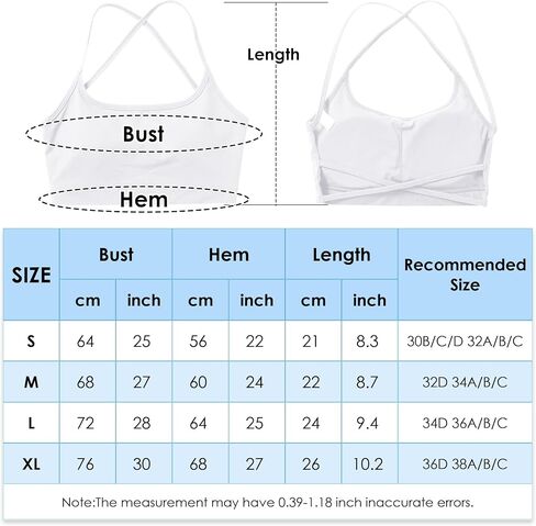 Workout Sports Bras for Women Padded Backless Low Impact Fitness Yoga Bra Criss-Cross Strappy Cropped Tank Top in Saudi Arabia