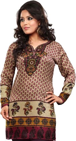 Maple Clothing Women's Indian Tunic Top Kurti Kurta India Clothes in Saudi Arabia