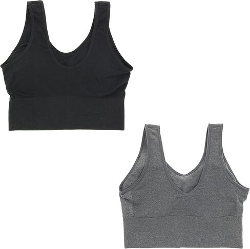 طقم حمالة صدر مريحة للنساء مقاس كبير بدون خياطة طويلة (قطعتان) in Kuwait