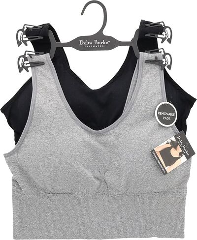 طقم حمالة صدر مريحة للنساء مقاس كبير بدون خياطة طويلة (قطعتان) in Kuwait