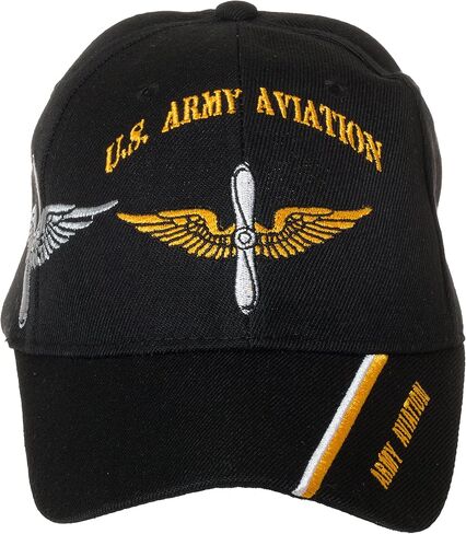 Artisan Owl Officially Licensed US Army Aviation Embroidered Black Baseball Cap in Saudi Arabia