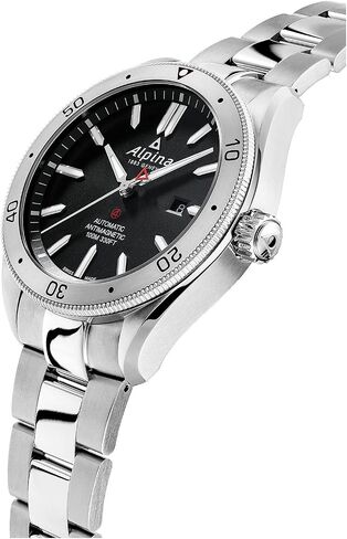 Alpina Men's AL-525BS5AQ6B Alpiner 4 Analog Display Swiss Automatic Silver Watch in Saudi Arabia
