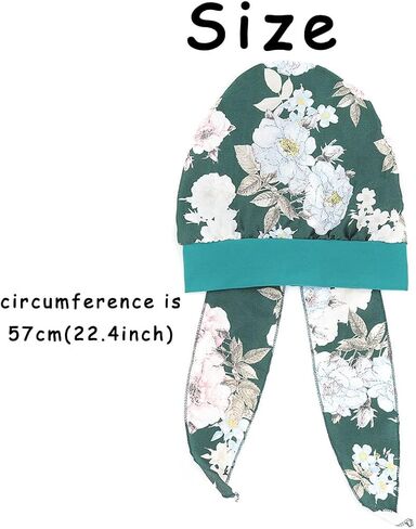 Yeilhile African Headwrap Black Printed Headwear Flower Silky Scarfs Super Soft Hair Wraps for Women, Black, One size in Kuwait
