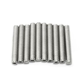 10pcs 1/4-20 x 1-1/2" Hexagon Hex Socket Set Screws 304 Stainless Steel Full Thread Cup Point Grub Screws