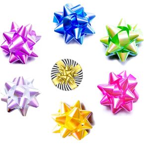 3Inches 24pcs Mini Bow - Metallic Christmas New Year Gift Wrapping