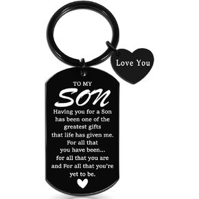 To My Son Gifts Father's Day Gifts For Son Birthday Gifts For Son Adult From Mom Dad Son Gifts From Mom Son Birthday Gifts For Adult Son Gift Ideas To My Son From Mom Son Keychain