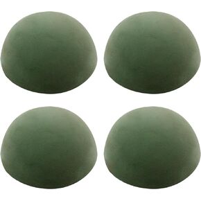 4Pcs Half Ball Floral Dry Foam,Green Floral Round Foam,Block Dry Foam Balls for Artificial Flower Arrangement,DIY Craft,Wedding Aisle Flowers,Decoration (5.51 X 2.76 Inch)