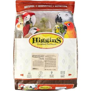 Higgins 466185 Higg Sunburst Food For Conure, 25-Pound