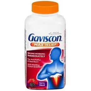 GAVISCON MAX Relief Acid Reflux & Heartburn, 50 chewable foamtabs