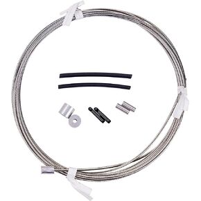 Bare Wire Replacement Jump Rope Speed Cable - 1/16" Stainless Steel Cable - 10ft Long USA Made Cord for Fastest Speed - Compatible with all Cable Speed and Elite Surge 3.0 Handles