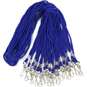 Black Lanyards Bulk Lanyards Premium Cruise Lanyard Nylon Badge Lanyards with Swivel J Hook Perfect for ID Name Badge Holder Office, Kids, Teachers (Black, 50 Pack) in Kuwait