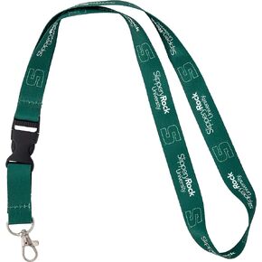 Desert Cactus Slippery Rock University Lanyard SRU Rocky Car Keys ID Badge Holder Keychain Detachable Breakaway Snap Buckle (Green)