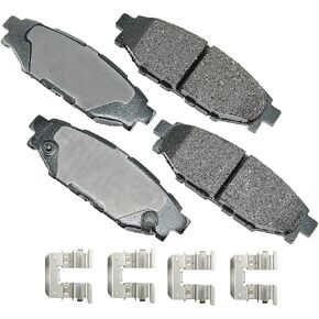 Akebono - ACT1114A Ultra-Premium Ceramic Rear Disc Brake Pads, GREY