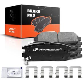 A-Premium Rear Ceramic Disc Brake Pads Set Compatible with Select Chevy, GMC, Pontiac, Saturn and Suzuki Models - Captiva Sport 2012-2015, Equinox 2007-2017, Terrain 2010-2017, Torrent, Vue, XL-7