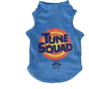 Looney Tunes Space Jam 2 Tune Squad Dog Tank Top, Small Dog Shirt | Looney Tunes Space Jam Jersey, Mesh Blue Dog Shirt for Small Dogs from Space Jam Movie