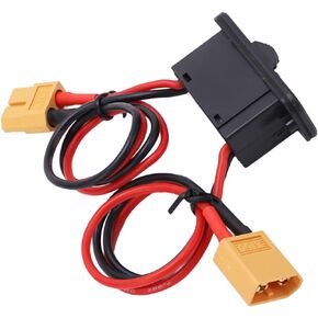 RC Airplane Switch,18AWG Large Current Switch with XT60 Plug,Heavy Duty On/Off Switch for RC Model Airplane（No LED）