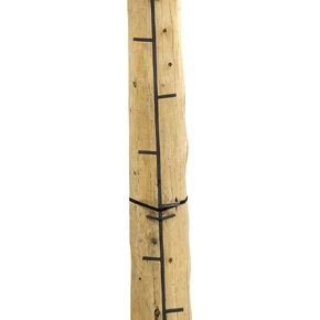 Rivers Edge RE730, Big Foot 20' Connected Stick, Tree Stand Climbing System, 5’ Sections (4 Total), Alternate Step Design, Permanent Non-Slip Coating, Black