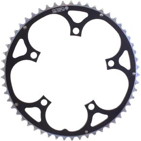 Origin8 Alloy Ramped Chainrings, Black/Silver