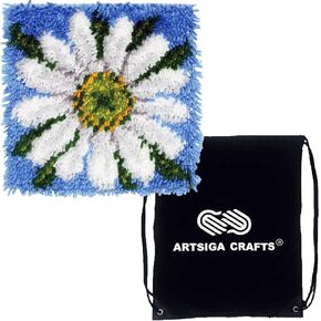 مجموعة خطافات مزلاج كارون وندرارت مقاس 12 × 12 بوصة (الحجم النهائي) حزمة ديزي مع حقيبة مشروع Artsiga Crafts (426155) in Saudi Arabia